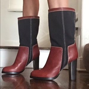 Chloe half calf leather boots 10, 9